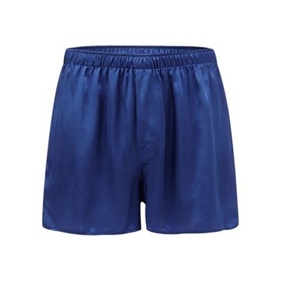 Blue silk boxers